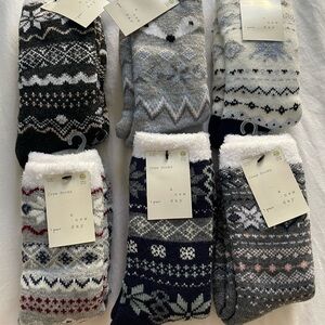 A New Day Patterned Crew Socks Set